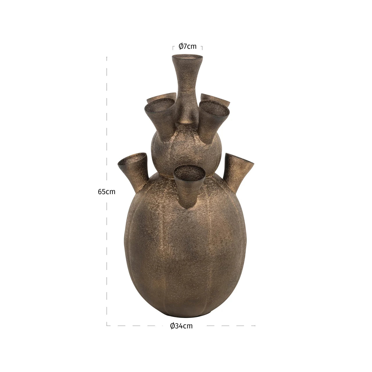 Richmond Interiors Vase Maleen brass antique Vase Richmond Interiors