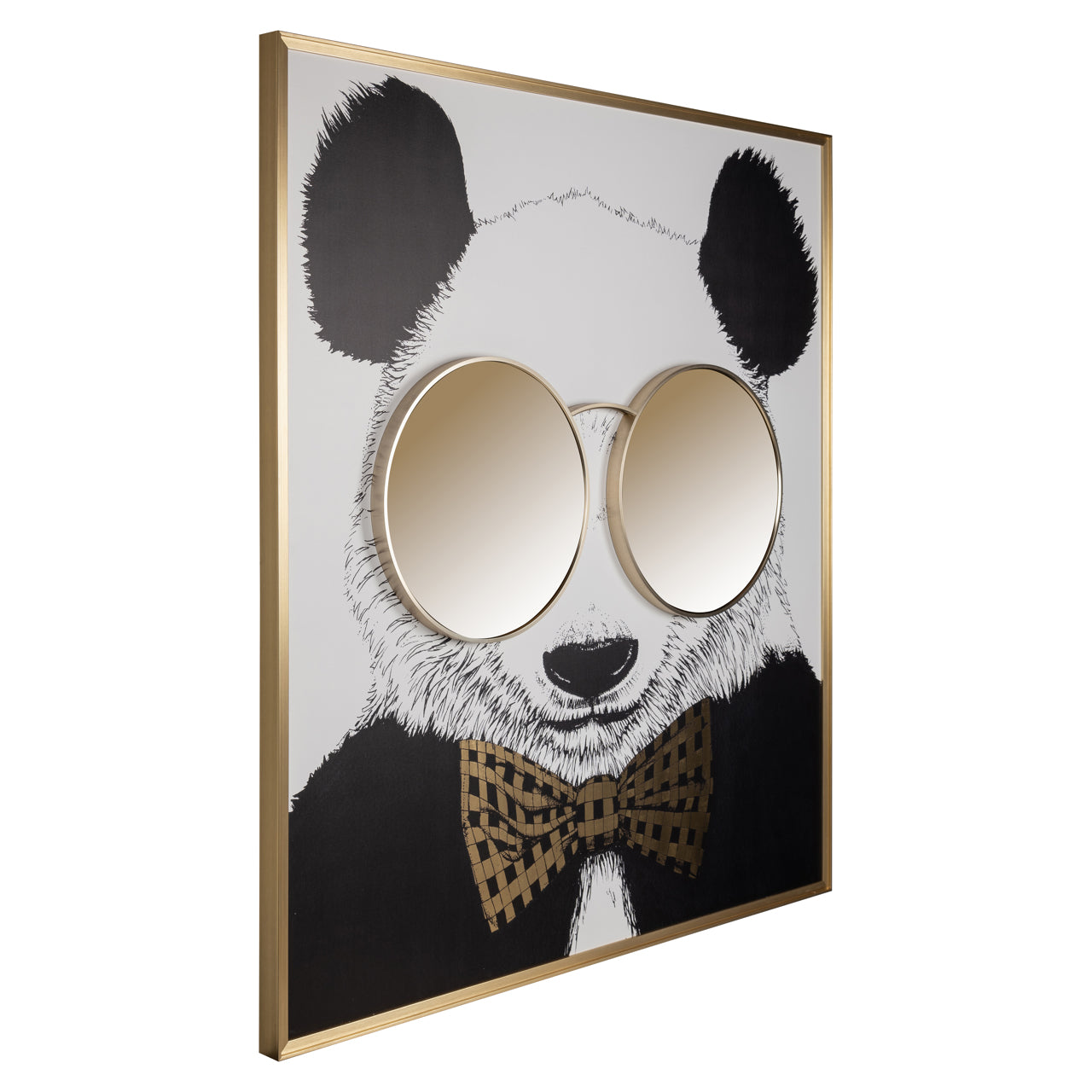 Richmond Interiors Wandkunst Panda black/gold Wandkunst Richmond Interiors