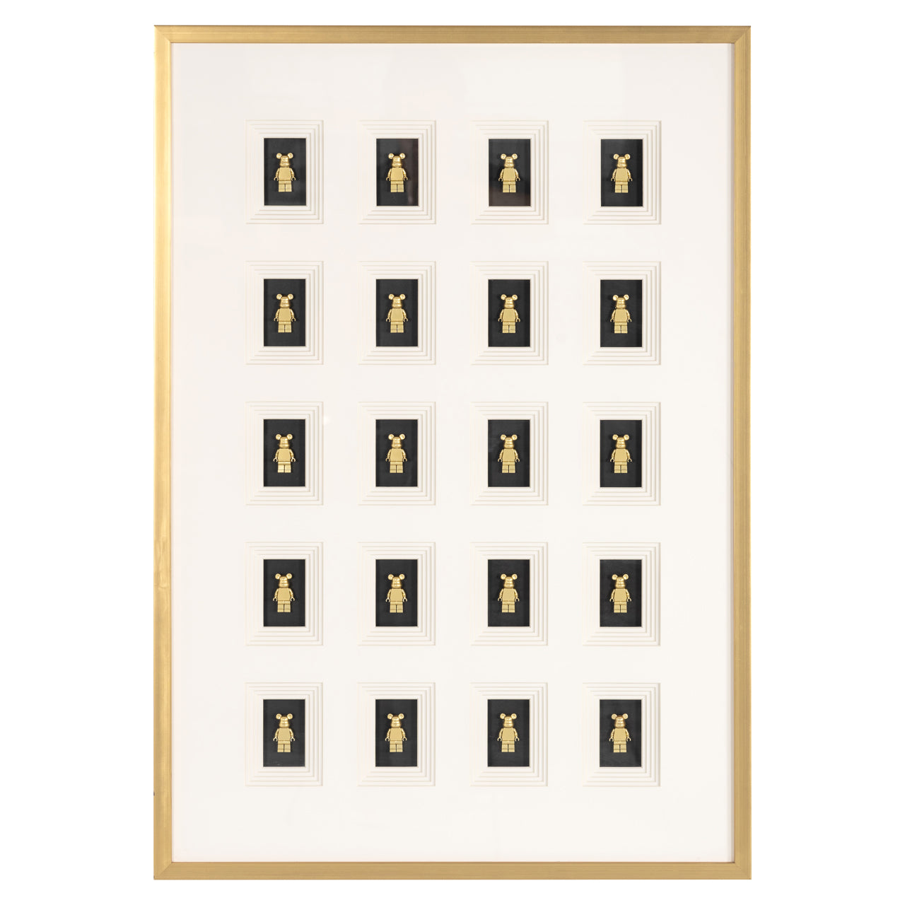 Richmond Interiors Wandkunst Bear black/gold Wandkunst Richmond Interiors