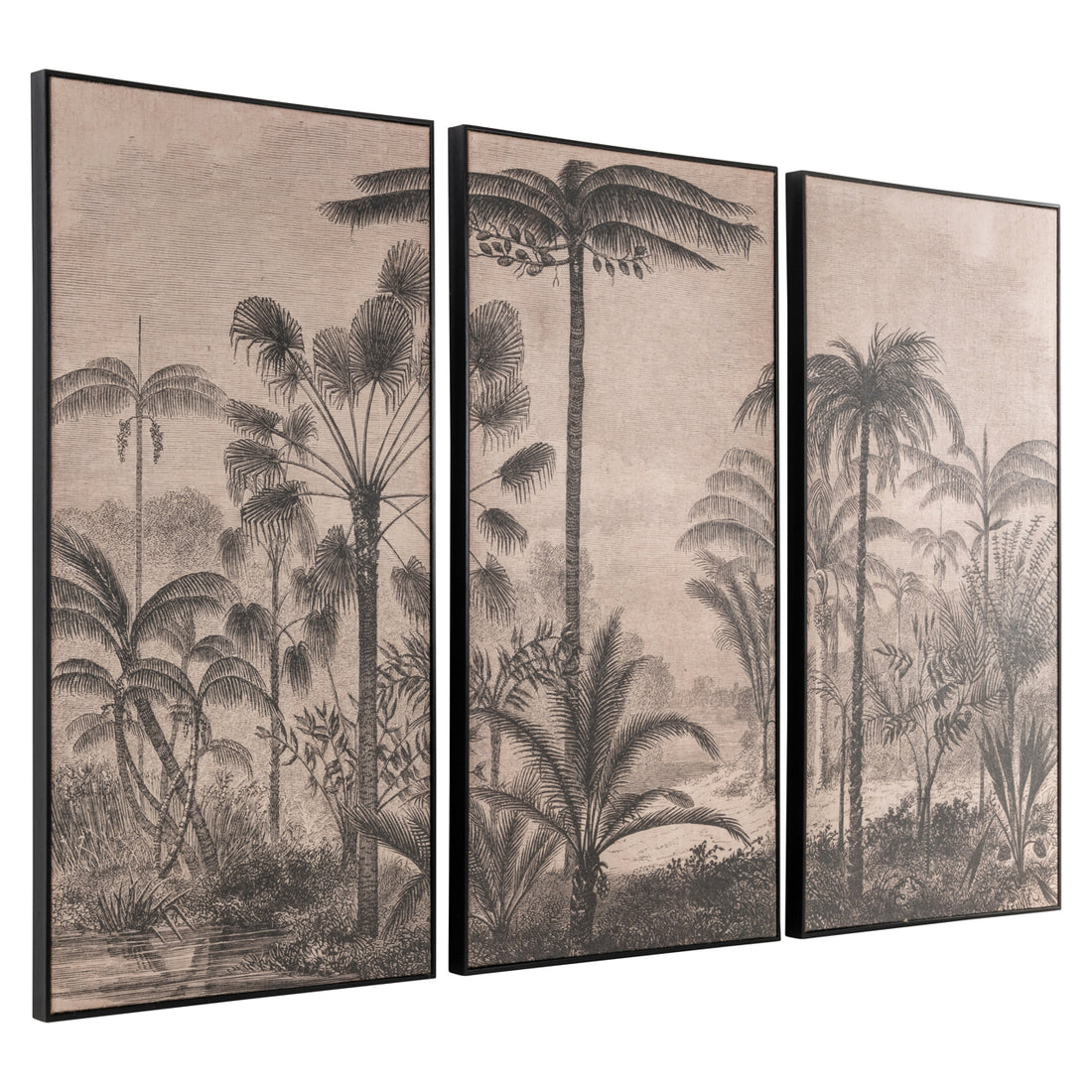 Richmond Interiors Wandkunst Rhapsody brown (Set of 3)