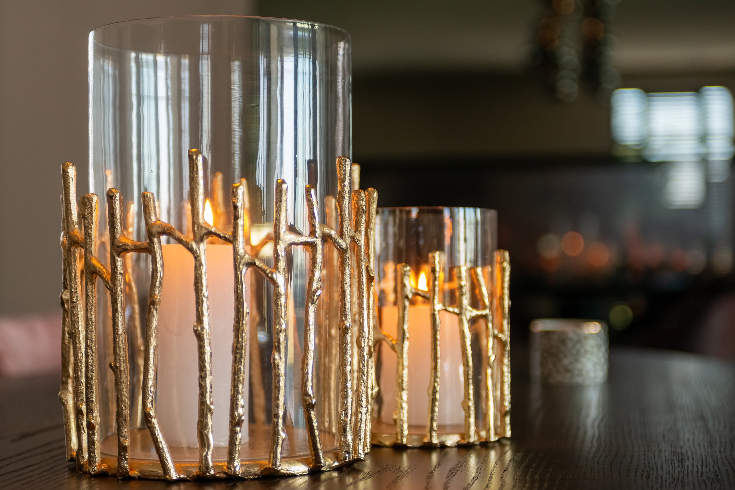 Richmond Interiors Windlicht Loretta gold small Windlicht Richmond Interiors