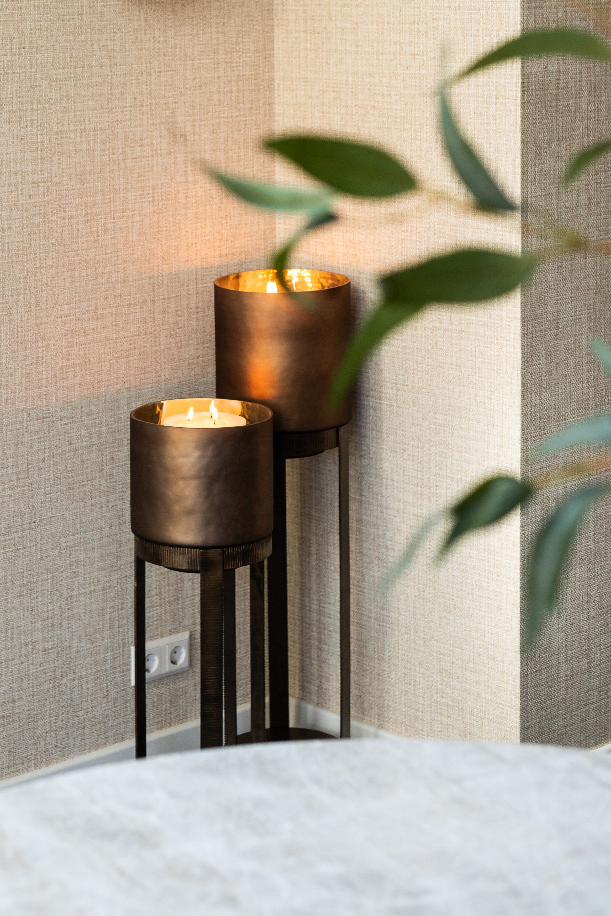 Richmond Interiors Windlicht Mione bronze small