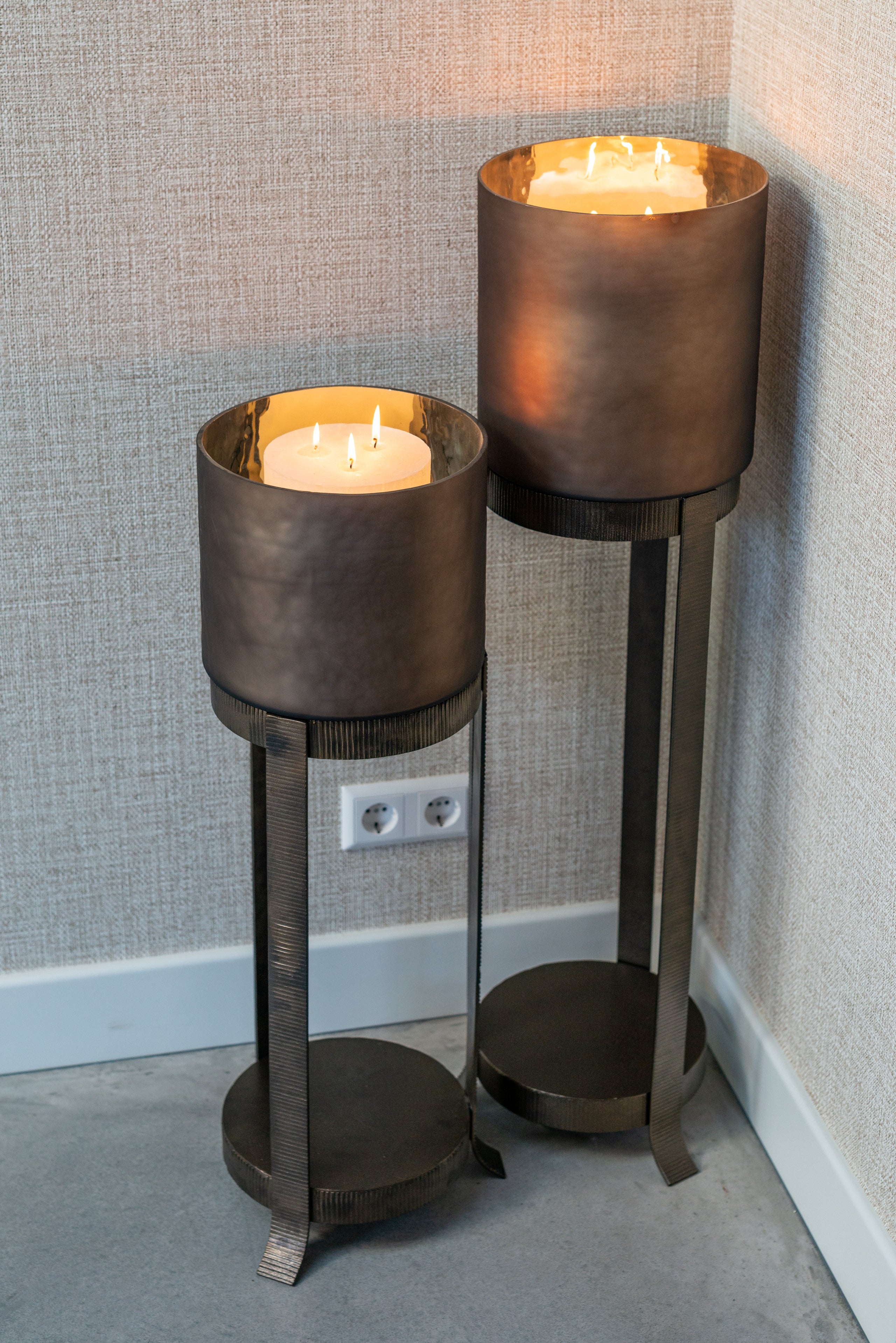 Richmond Interiors Windlicht Mione bronze small