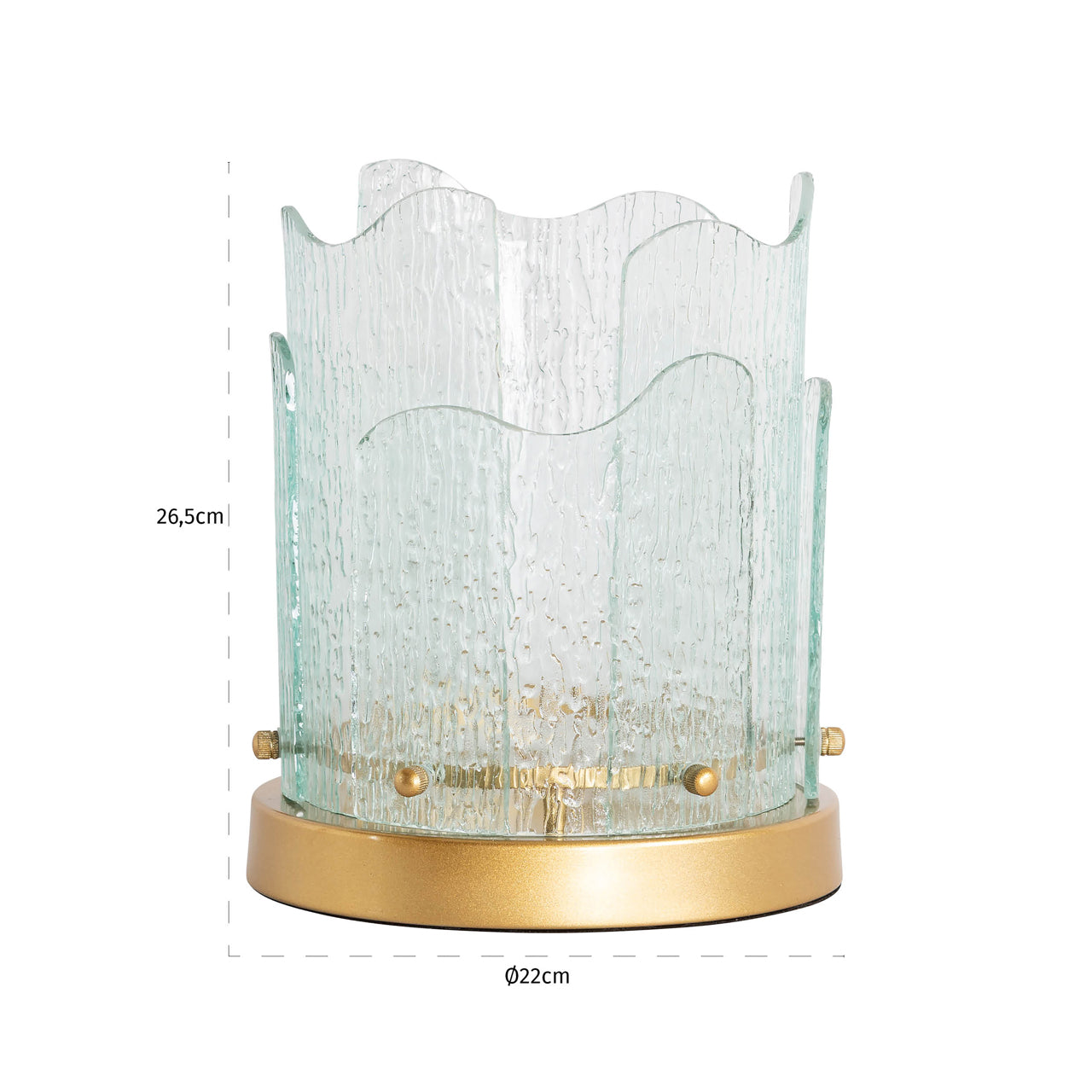 Richmond Interiors Windlicht Danila gold small
