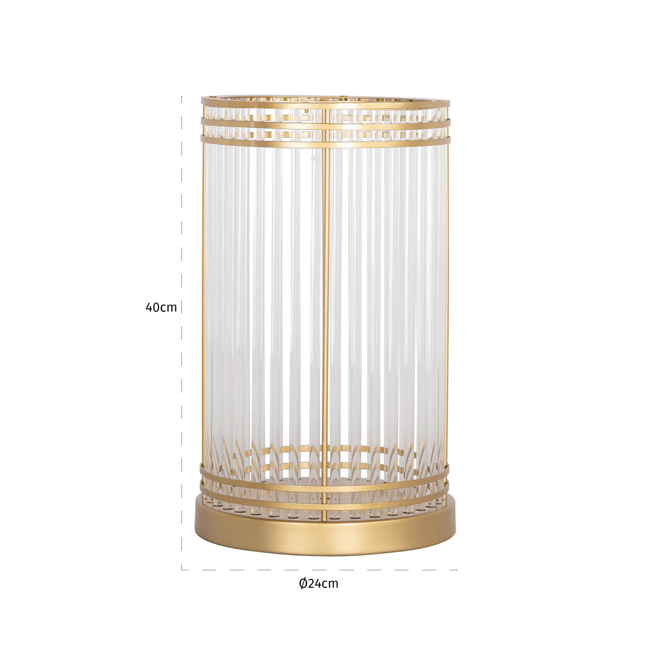 Richmond Interiors Windlicht Dyara gold large Windlicht Richmond Interiors