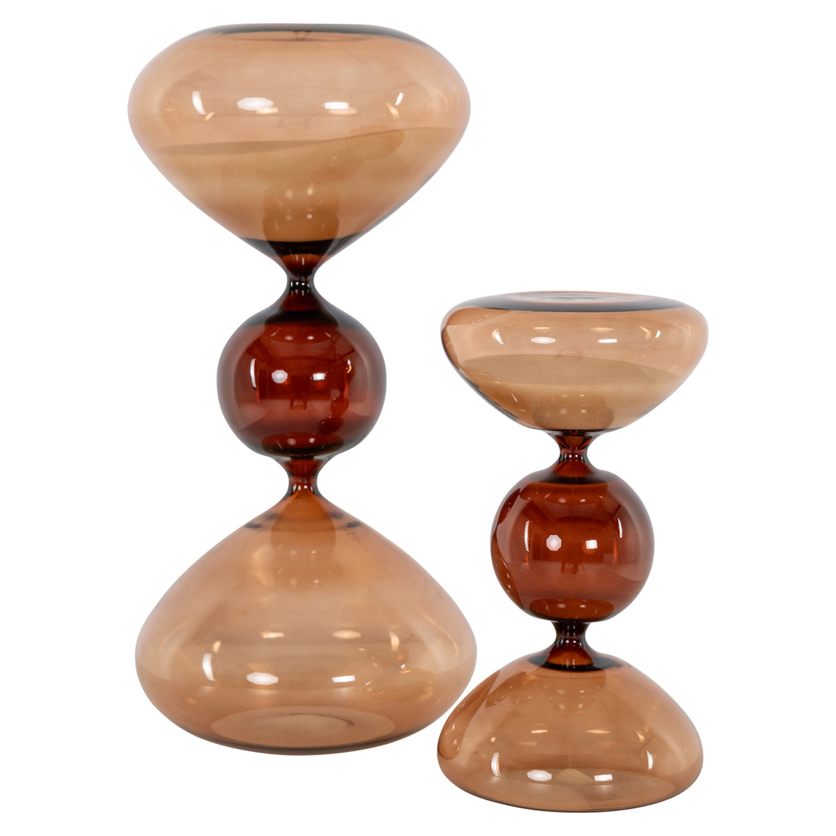 Richmond Interiors Dekoratives Objekt Elba brown hourglass small Richmond Interiors