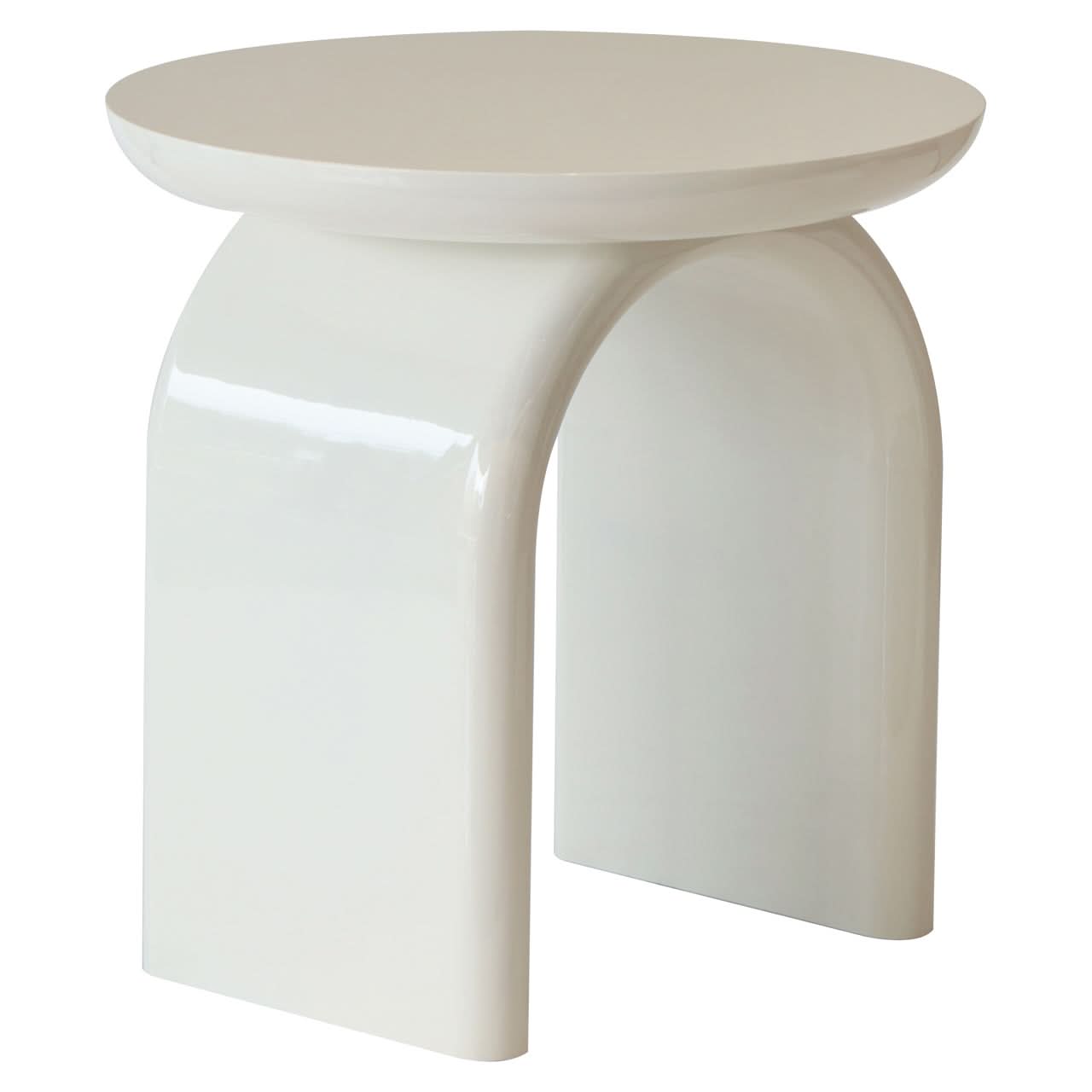 Richmond Interiors Beistelltisch Merrick Coconut Milk Beistelltisch rund Richmond Interiors