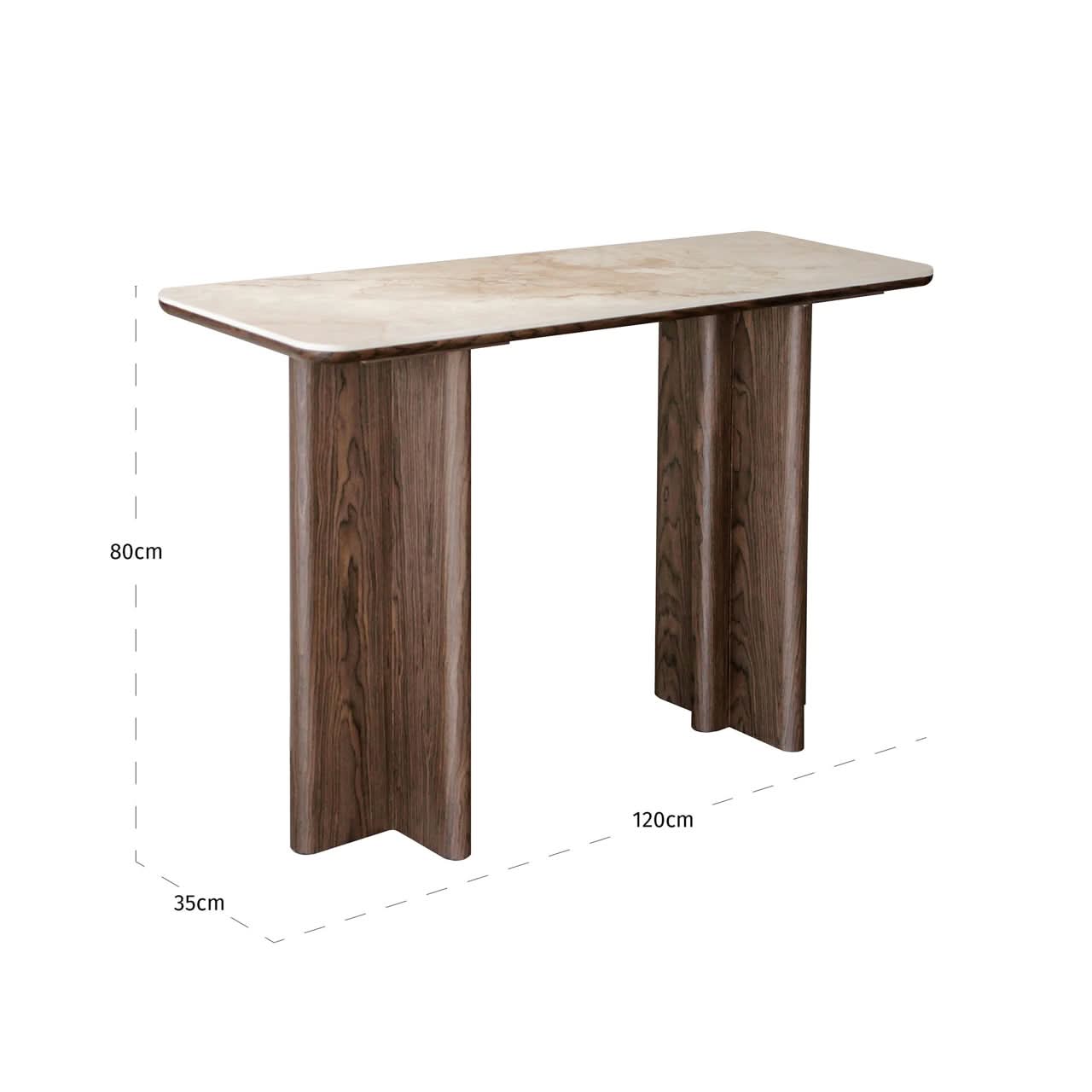 Richmond Interiors Konsole Colson Braun Konsolentisch Richmond Interiors