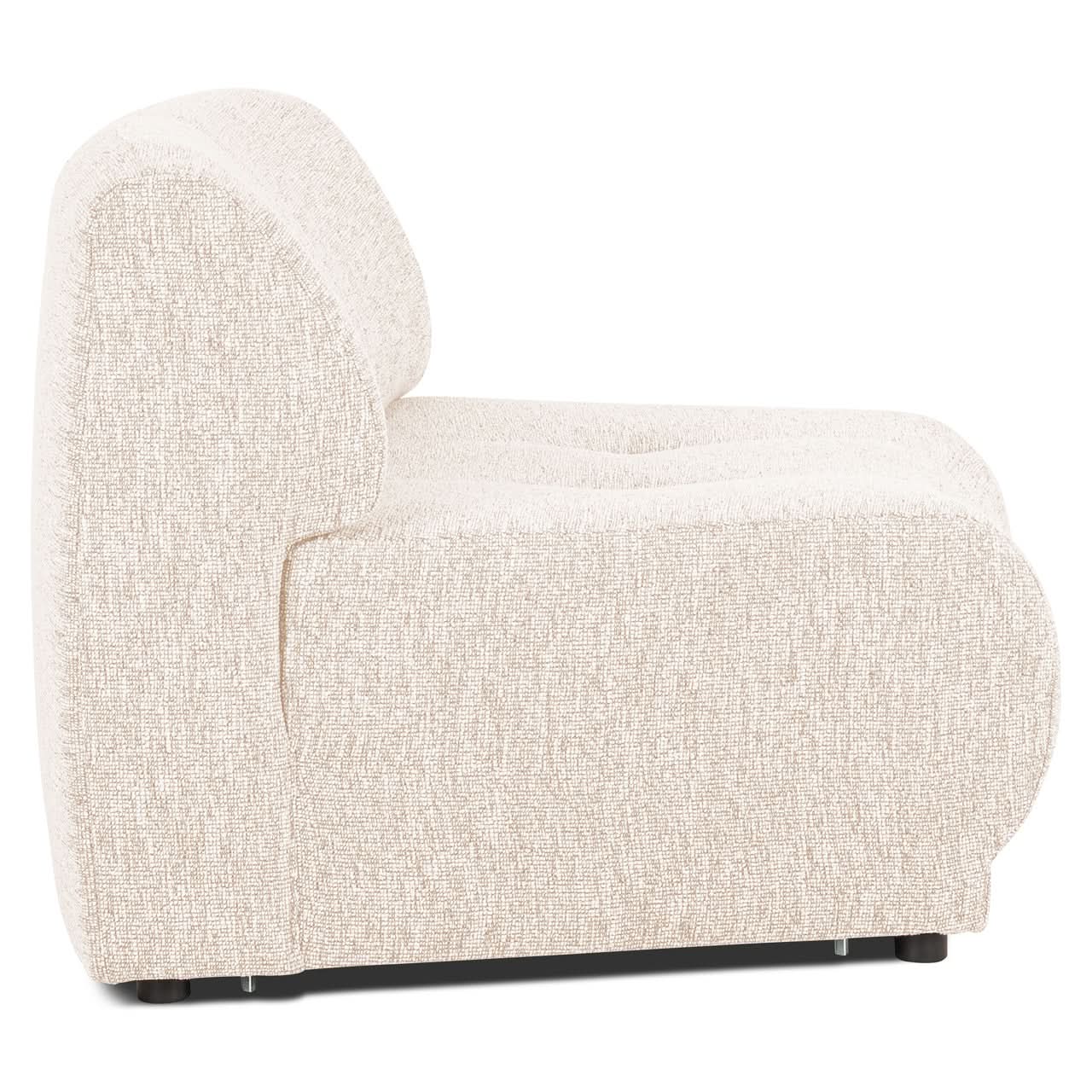 Richmond Interiors Sofa Albina – Rundes Modul ohne Armlehnen, individuell konfigurierbar Modul-Sofa Richmond Interiors