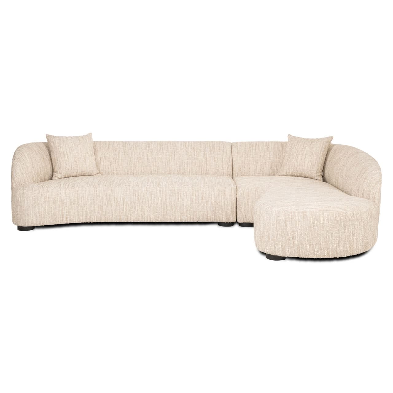 Richmond Interiors – Sofa Pandora beige Angora Lounge rechts Ecksofa Richmond Interiors