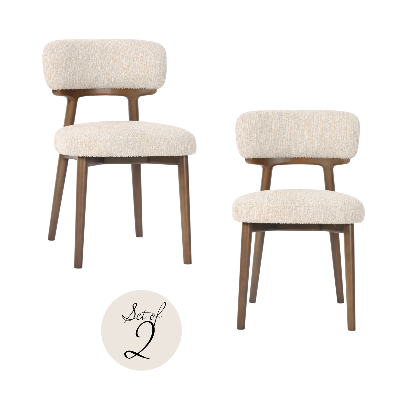 Richmond Interiors – Esszimmerstuhl Basker natural linear (2er-Set) 2er-Set Esszimmerstühle Richmond Interiors