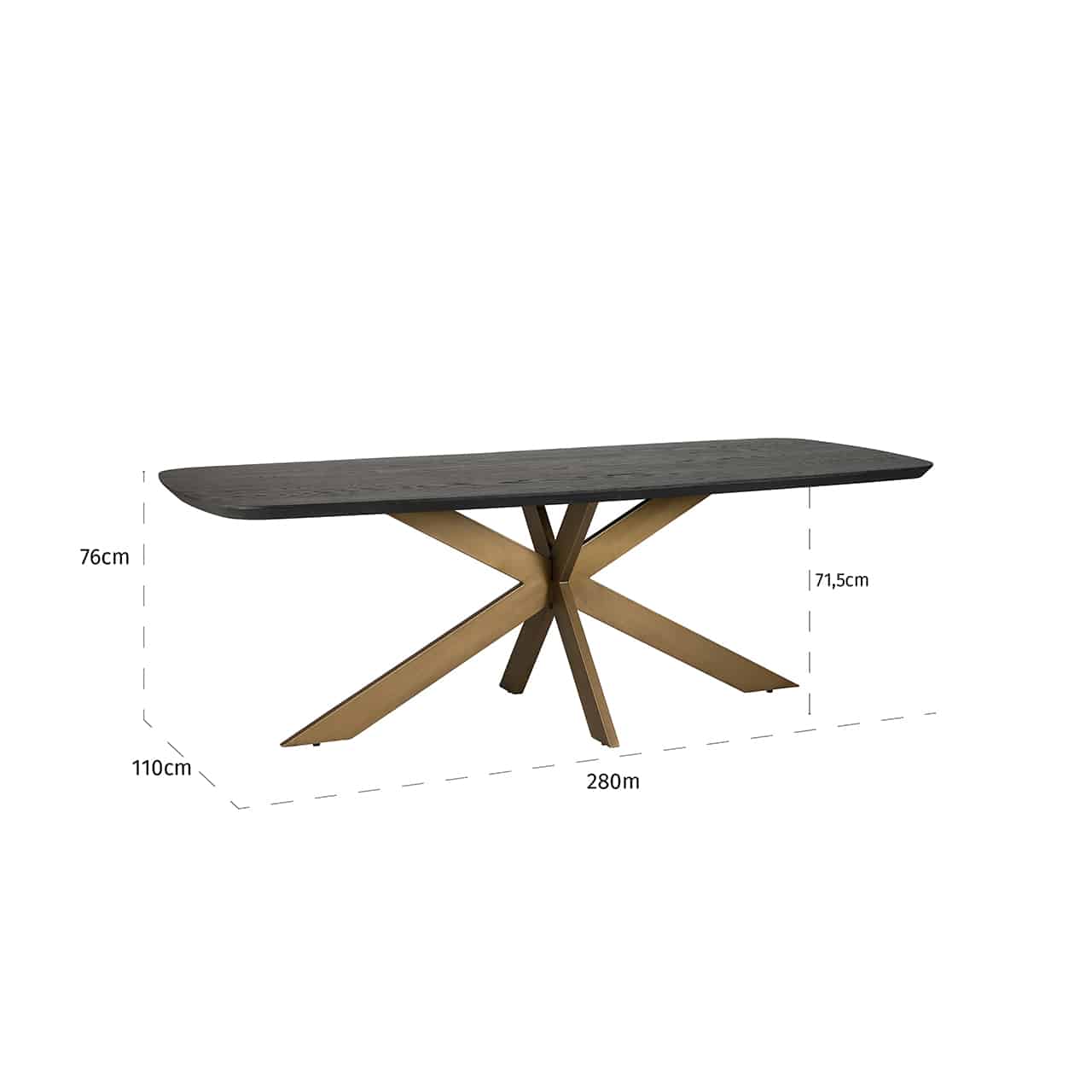 Richmond Interiors Esstisch Cambon 280cm Esstisch eckig Richmond Interiors