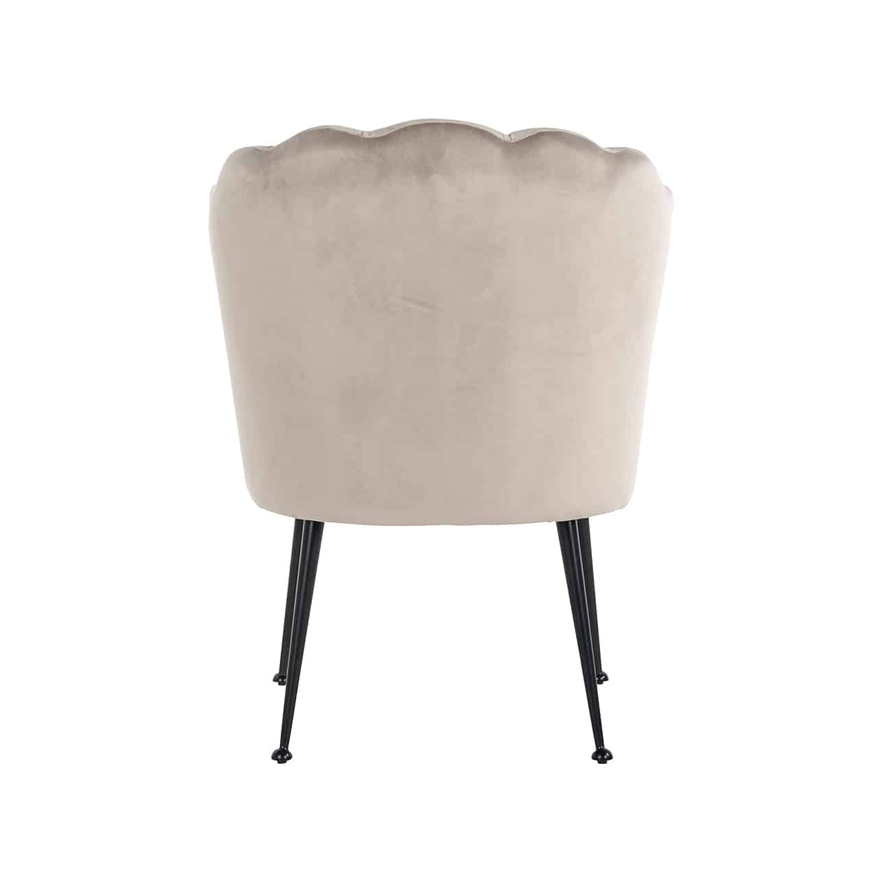 Richmond Interiors Stuhl Pippa khakifarbener Samt / schwarz (Quartz Khaki 903) Esszimmerstuhl Richmond Interiors