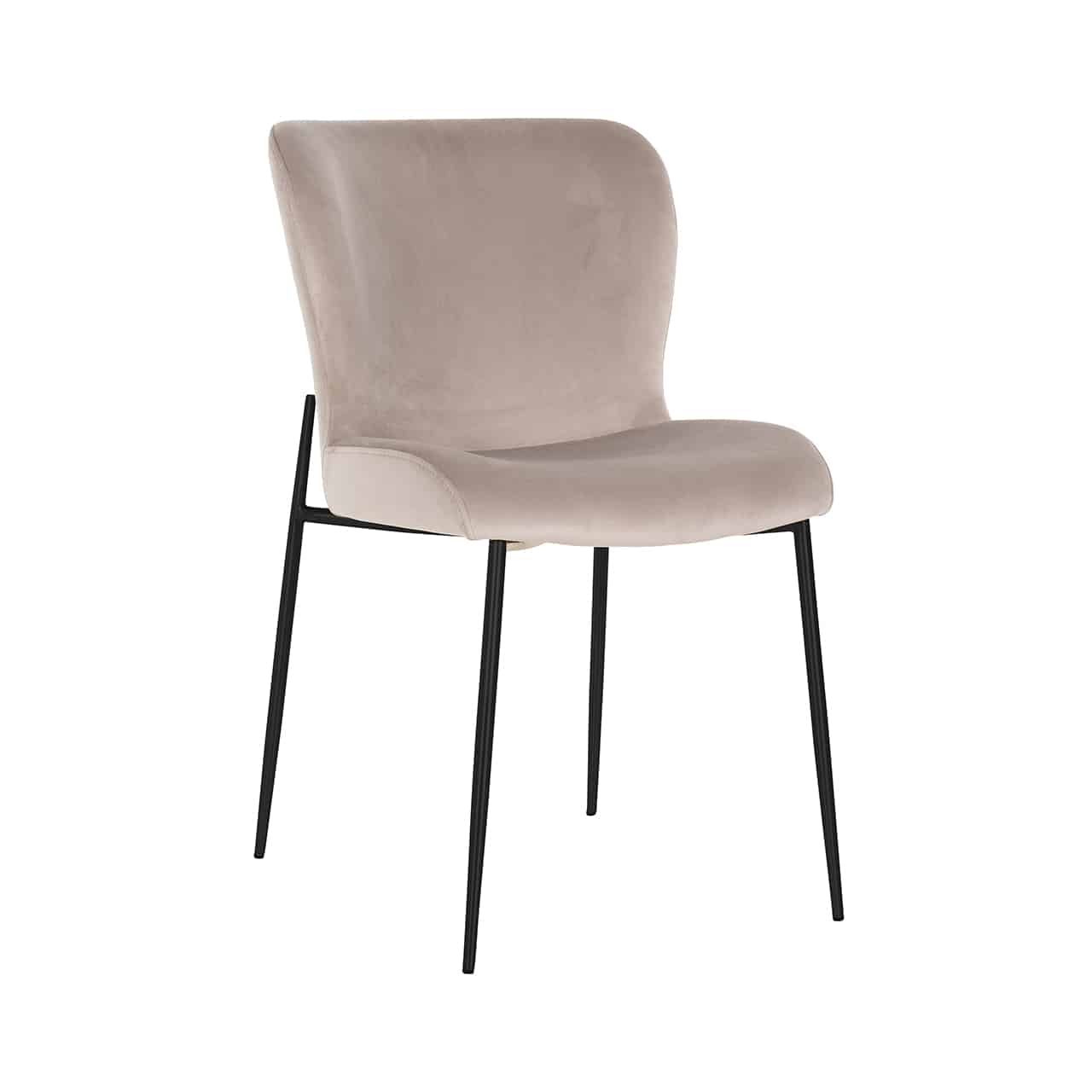 Richmond Interiors - 2er-Set Stuhl Darby khaki / schwarz (FR-Quartz 903 Khaki) Esszimmerstuhl Richmond Interiors