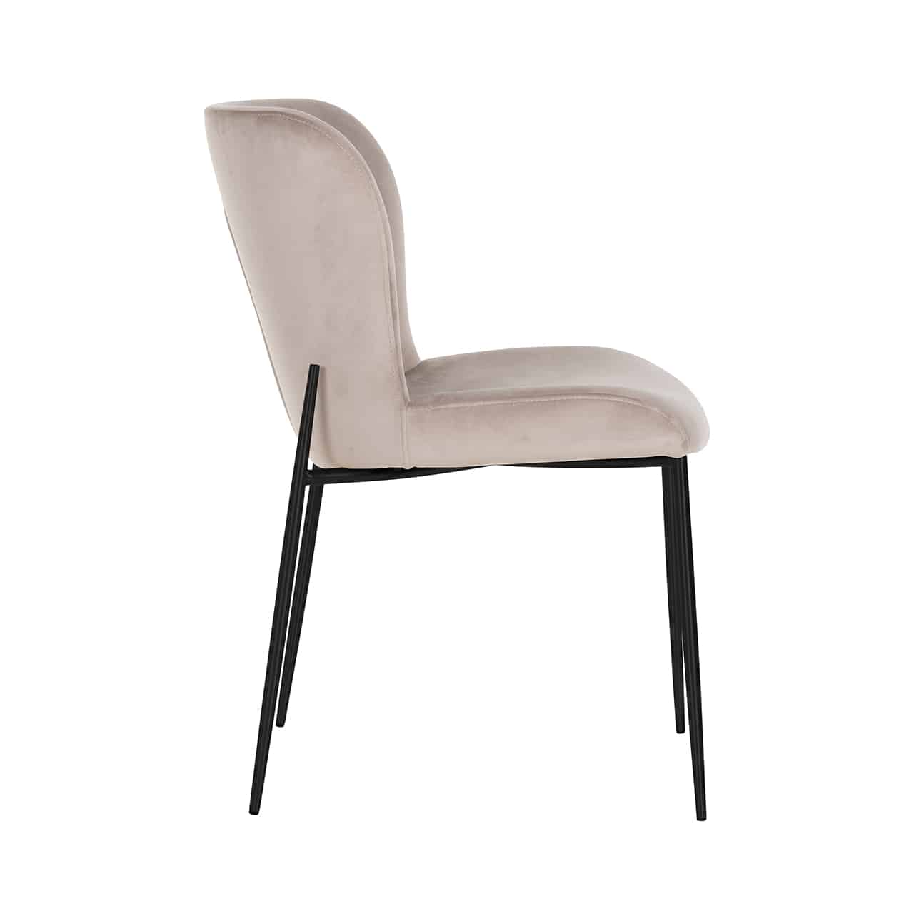 Richmond Interiors - 2er-Set Stuhl Darby khaki / schwarz (FR-Quartz 903 Khaki) Esszimmerstuhl Richmond Interiors
