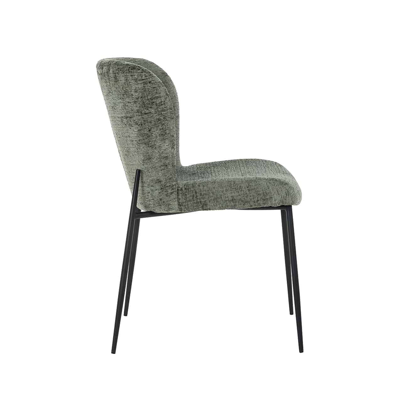 Richmond Interiors - 2er-Set Stuhl Darby Thymian Fusion / Schwarz (Fusion Thymian 206) Esszimmerstuhl Richmond Interiors
