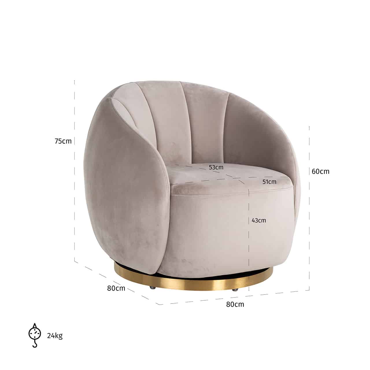 Richmond Interiors Drehsessel Jago Drehsessel Richmond Interiors