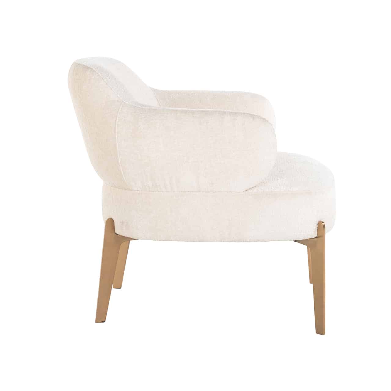 Richmond Interiors Sessel Venus weißer Chenille (Bergen 900 weiß Polstersessel Richmond Interiors