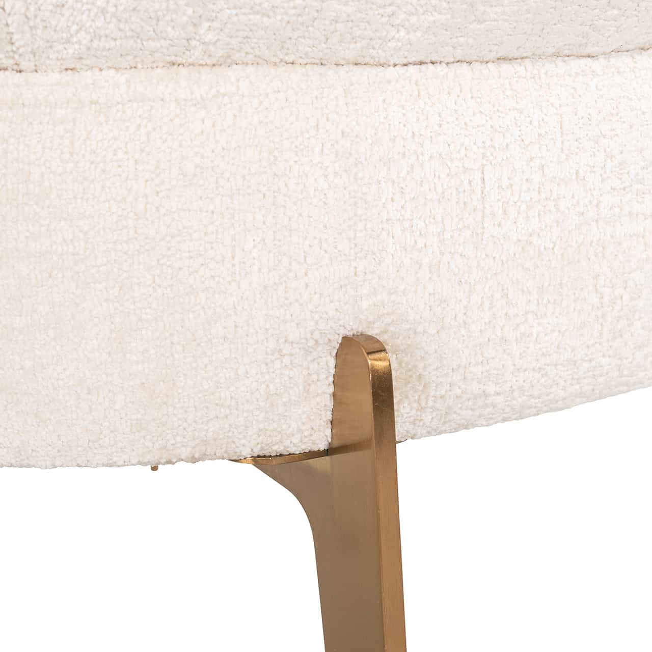Richmond Interiors Sessel Venus weißer Chenille (Bergen 900 weiß Polstersessel Richmond Interiors