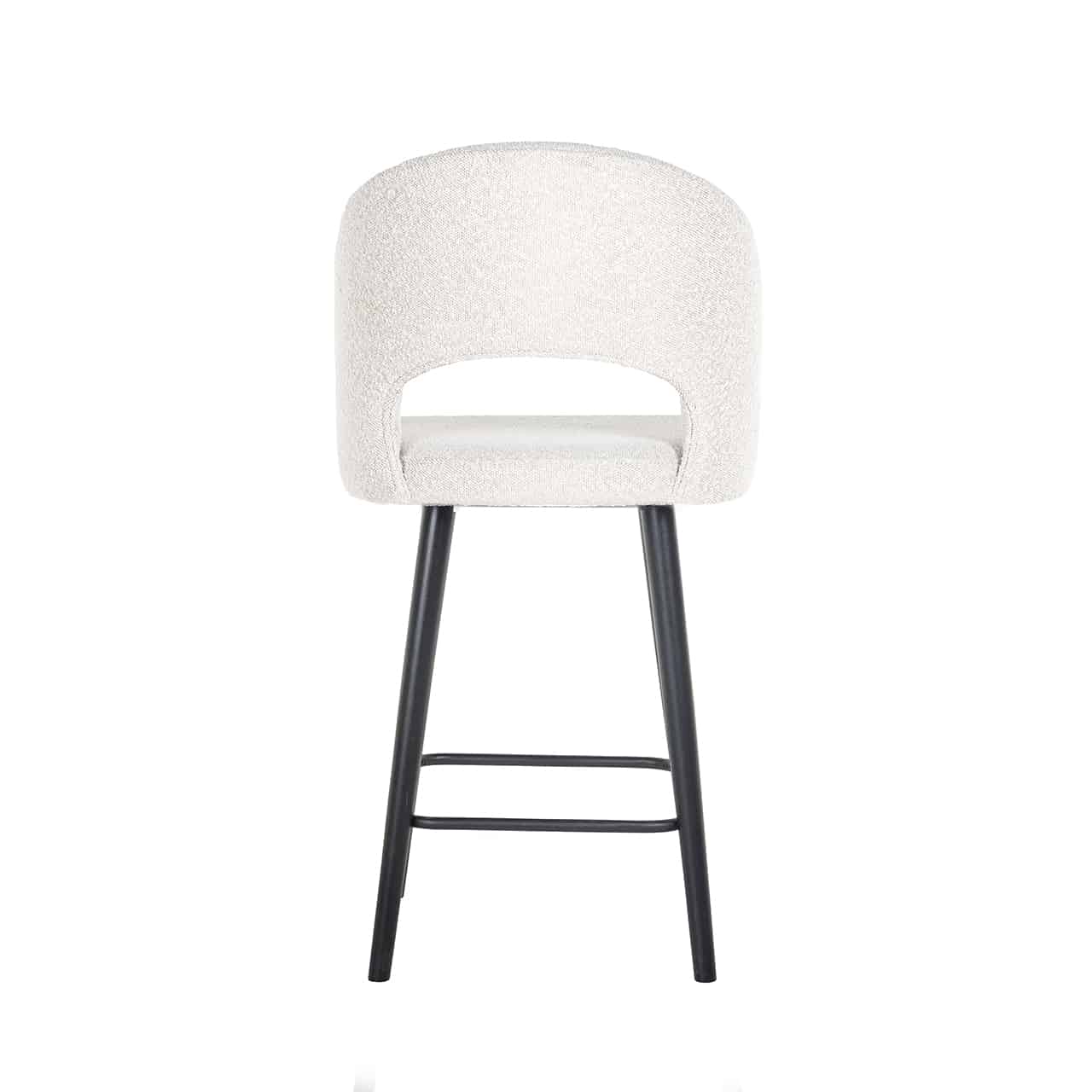 Richmond Interiors Thekenhocker Savoy weiß Bouclé (Copenhagen 900 Bouclé Weiß) Barhocker Richmond Interiors