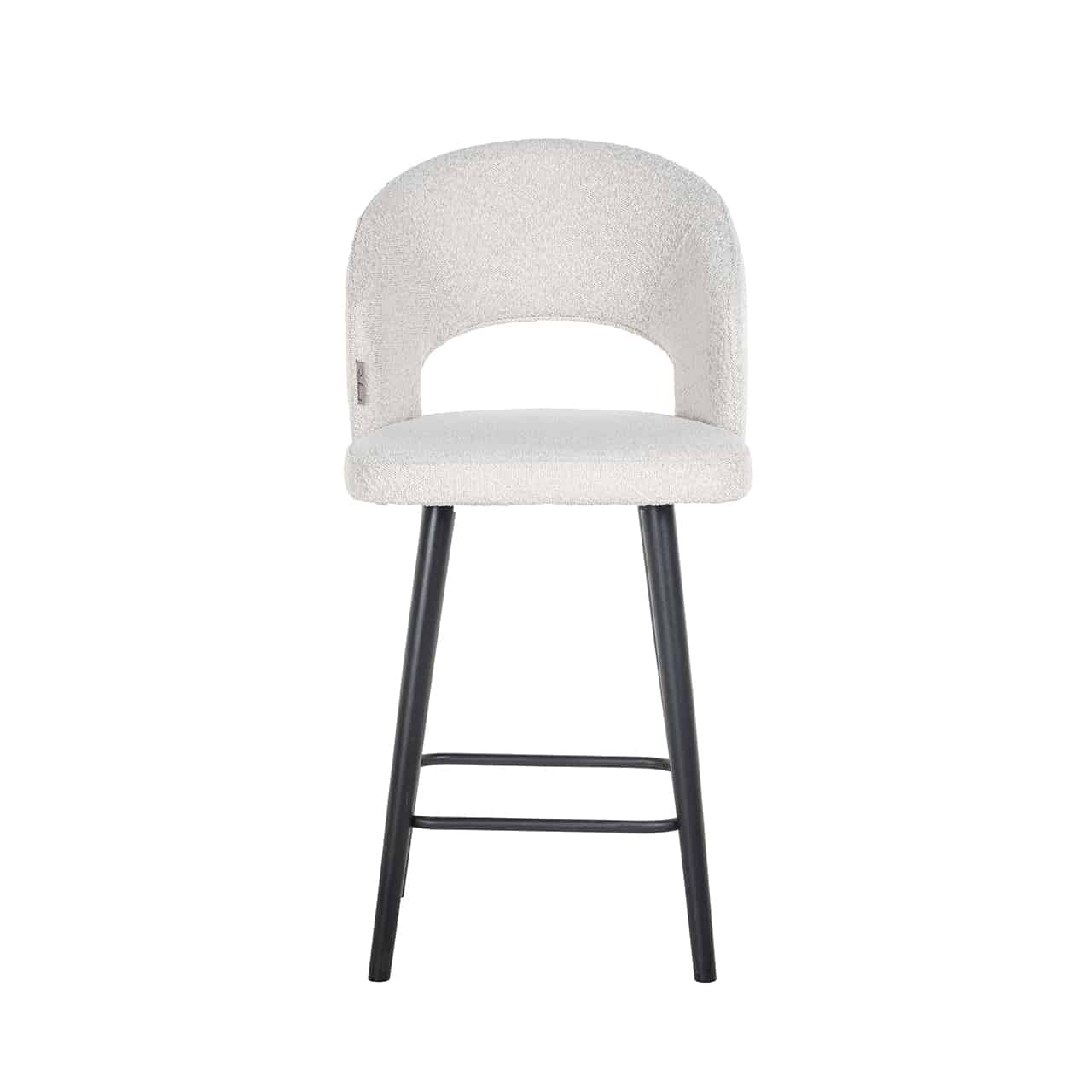 Richmond Interiors Thekenhocker Savoy weiß Bouclé (Copenhagen 900 Bouclé Weiß) Barhocker Richmond Interiors