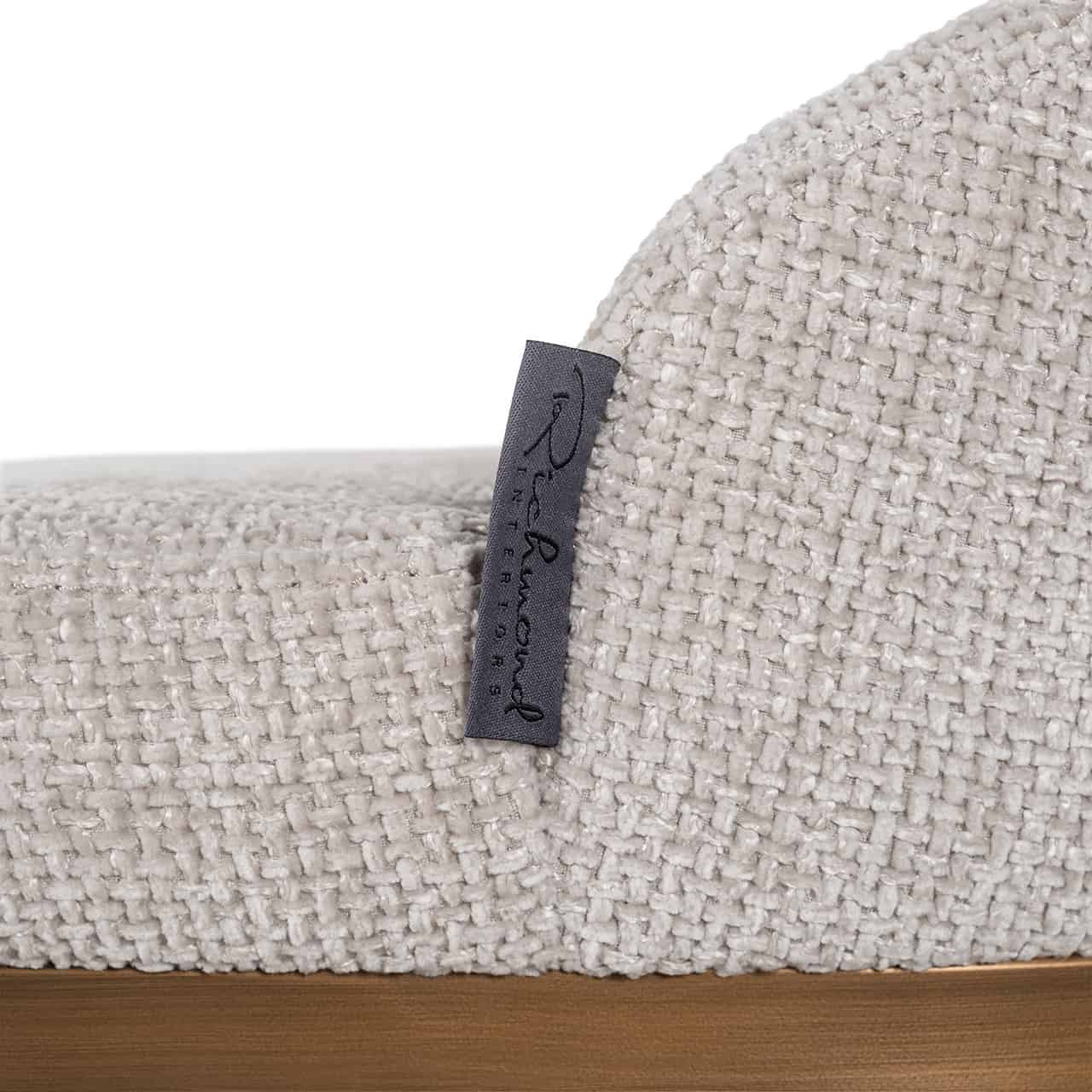 Richmond Interiors - 2er-Set Barhocker Bolton natur renagade / gebürstetes gold Barhocker Richmond Interiors