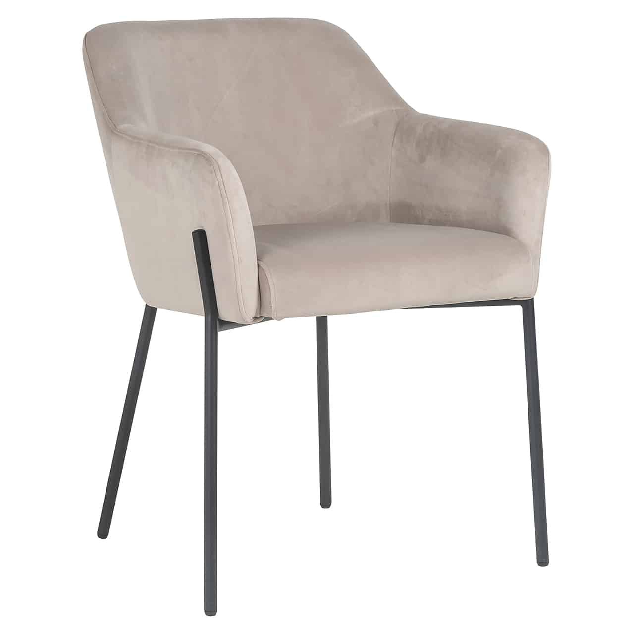 Richmond Interiors Stuhl Fay Khaki Samt feuerhemmend (FR-Quartz 903 Khaki) Esszimmerstuhl Richmond Interiors