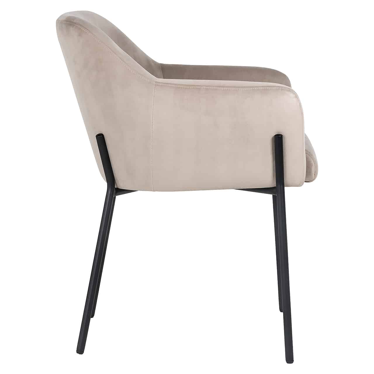 Richmond Interiors Stuhl Fay Khaki Samt feuerhemmend (FR-Quartz 903 Khaki) Esszimmerstuhl Richmond Interiors