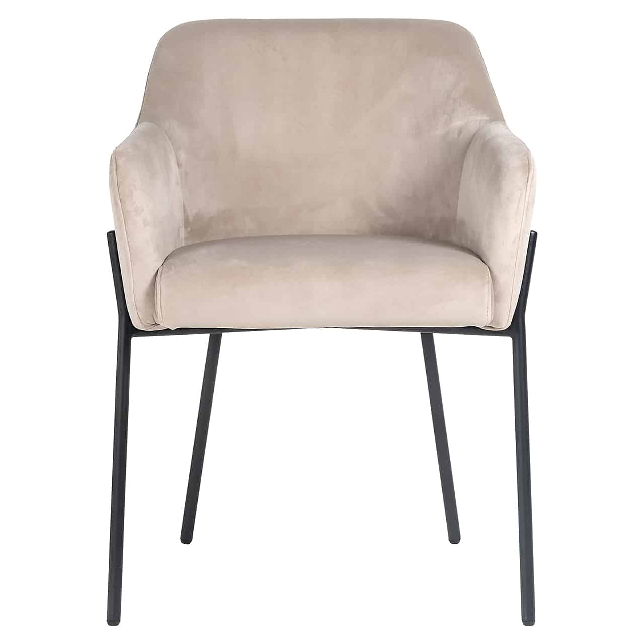 Richmond Interiors Stuhl Fay Khaki Samt feuerhemmend (FR-Quartz 903 Khaki) Esszimmerstuhl Richmond Interiors