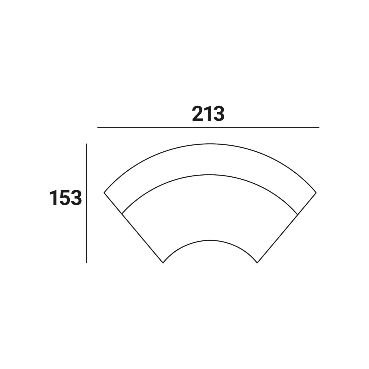Richmond Interiors Sofa Albina – Rundes Eckmodul ohne Armlehnen, individuell konfigurierbar Modul-Sofa Richmond Interiors