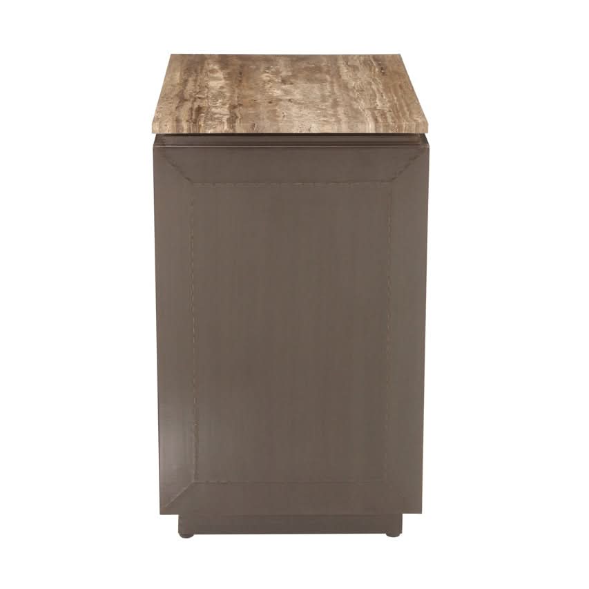 Richmond Interiors – Nachttisch Russo Brown mit 3 Schubladen Nachttisch Richmond Interiors