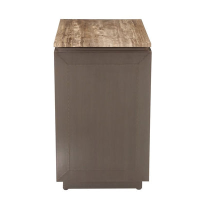 Richmond Interiors – Nachttisch Russo Brown mit 3 Schubladen Nachttisch Richmond Interiors