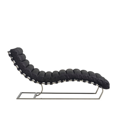 Artwood – CLIFF Chaiselongue aus Leder (Schwarz) Chaise Lounge Artwood