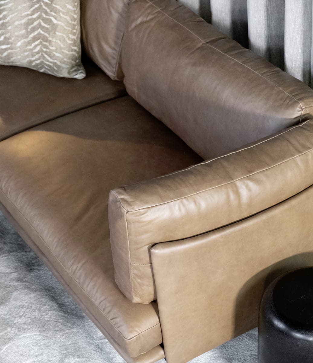 Artwood Ledersofa Brioche braun Ledersofa Artwood