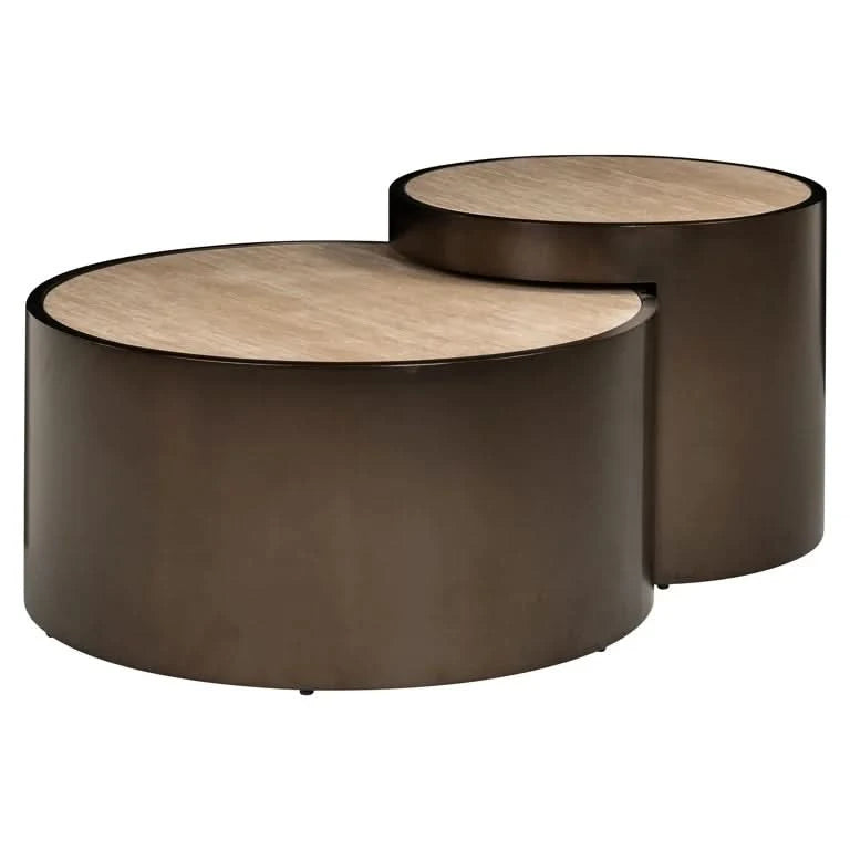 Richmond Interiors Couchtisch Ronson – 2er-Set (Beige) 2er-Set Couchtisch Richmond Interiors
