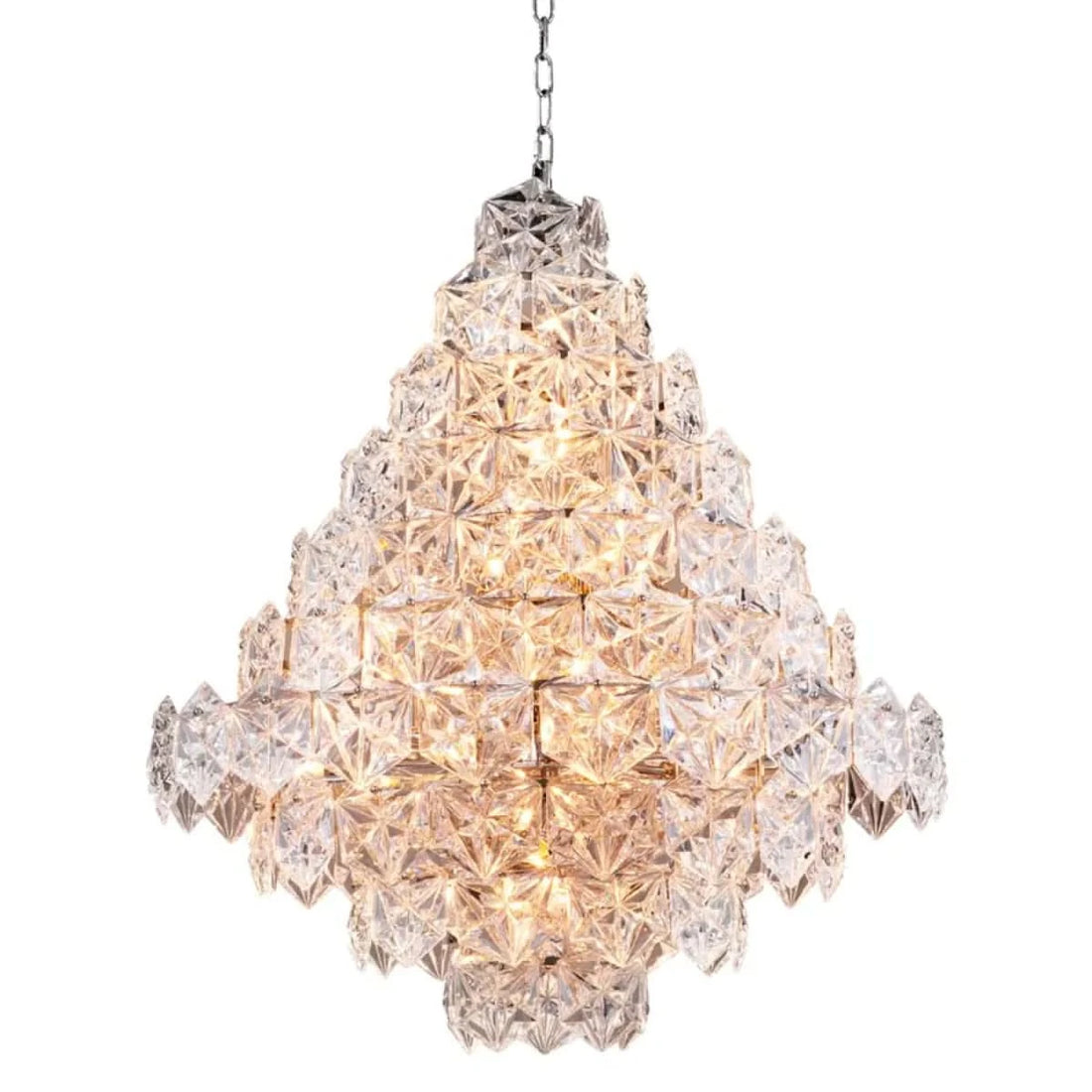 Eichholtz Kronleuchter Hermitage L – Clear Glass | Nickel Finish Kronleuchter Eichholtz