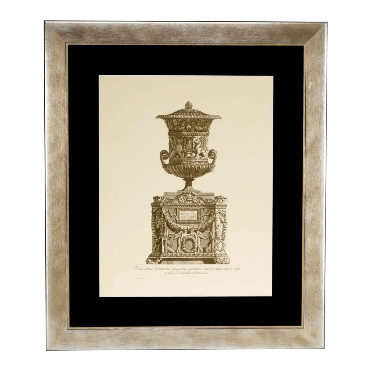 Eichholtz Prints Giovanni Battista – 4er Set in silberfarbenem Rahmen Wandbild Eichholtz