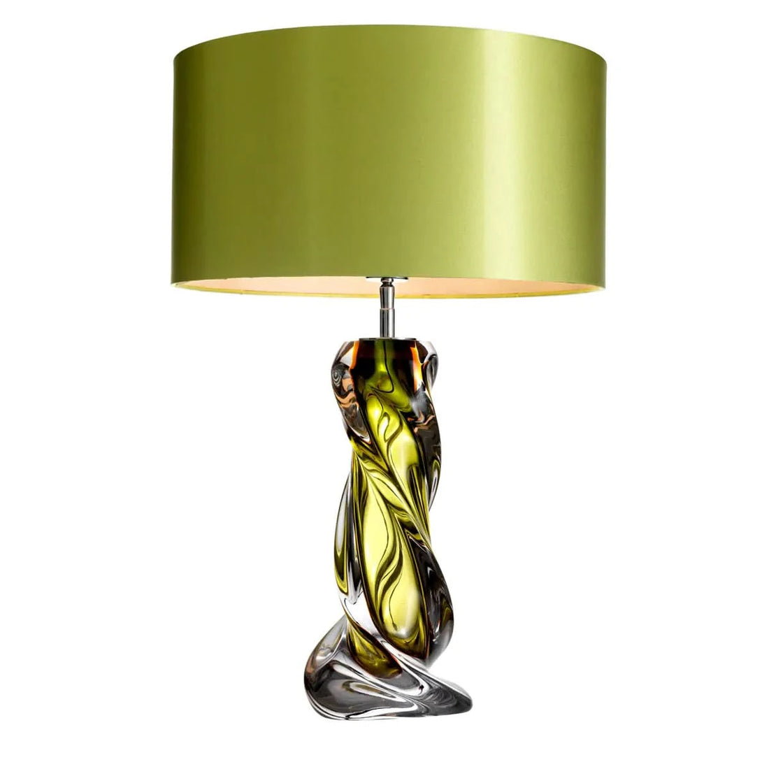 Eichholtz Tischlampe Carnegie – Grünes Glas &amp; französische Verkabelung Tischlampe Eichholtz