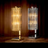 Eichholtz Tischlampe Pimlico Gold Finish | Nickel Finish | Champagnerfarbenes Glas Tischlampe Eichholtz