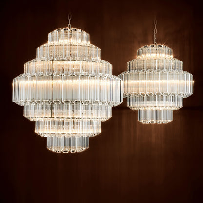 Eichholtz Kronleuchter Vittoria L – Klarglas | Nickel-Finish Kronleuchter Eichholtz