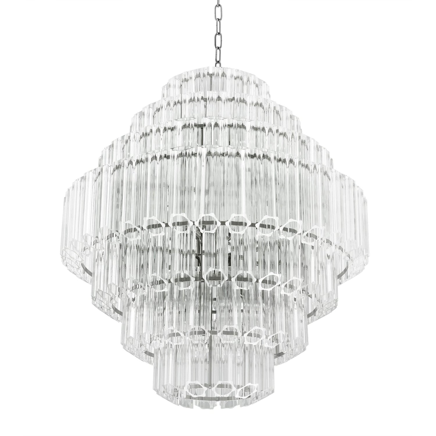 Eichholtz Kronleuchter Vittoria L – Klarglas | Nickel-Finish Kronleuchter Eichholtz