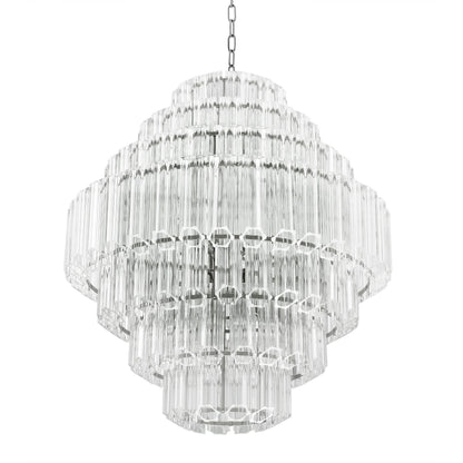 Eichholtz Kronleuchter Vittoria L – Klarglas | Nickel-Finish Kronleuchter Eichholtz