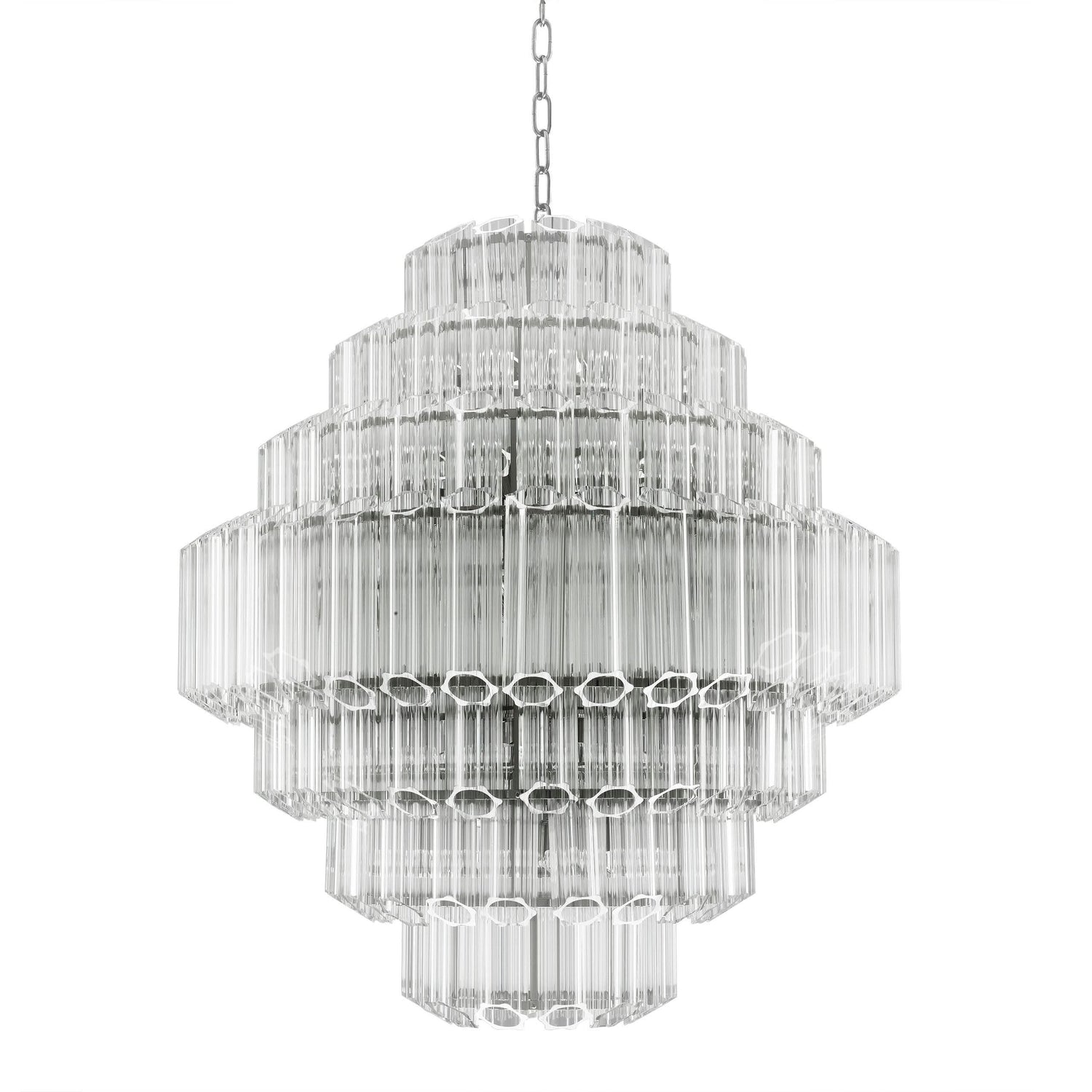Eichholtz Kronleuchter Vittoria L – Klarglas | Nickel-Finish Kronleuchter Eichholtz