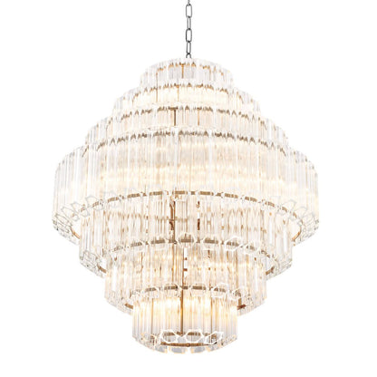 Eichholtz Kronleuchter Vittoria L – Klarglas | Nickel-Finish Kronleuchter Eichholtz