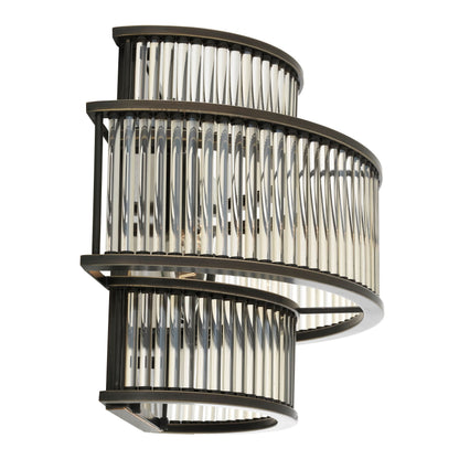 Eichholtz Wandleuchte Mancini – Bronze-Highlight-Finish | Vintage-Glas Wandlampe Eichholtz