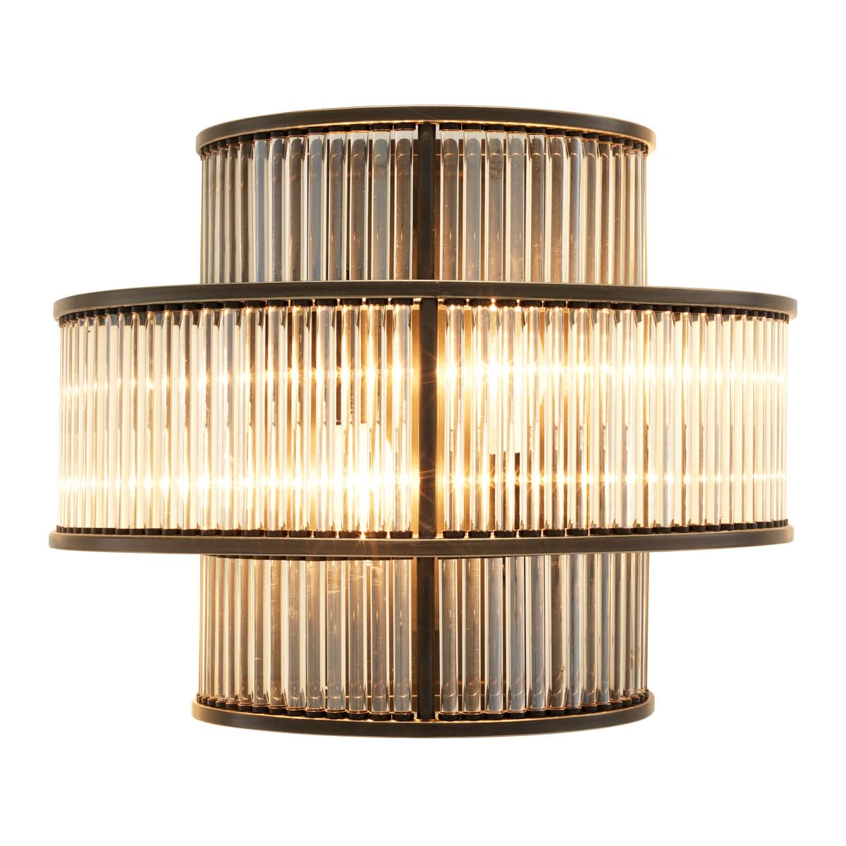 Eichholtz Wandleuchte Mancini – Bronze-Highlight-Finish | Vintage-Glas Wandlampe Eichholtz