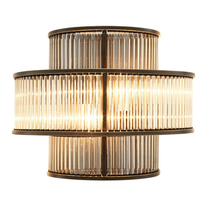 Eichholtz Wandleuchte Mancini – Bronze-Highlight-Finish | Vintage-Glas Wandlampe Eichholtz