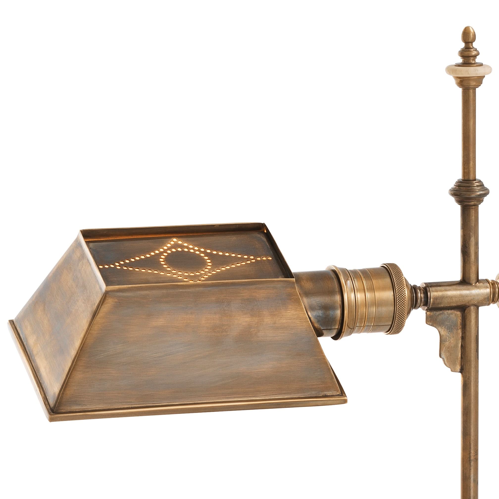 Eichholtz Stehleuchte Charlene – Vintage-Messing-Finish | Französische Verkabelung Stehlampe Eichholtz
