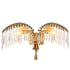 Eichholtz Wandleuchte Hildebrandt – Antik-Messing-Finish | Kristallglas Wandlampe Eichholtz