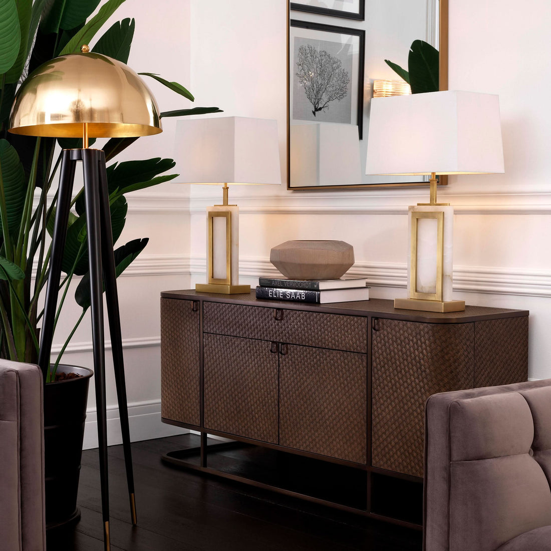 Eichholtz Kommode Napa Valley - Woven Oak Veneer Sideboard Eichholtz